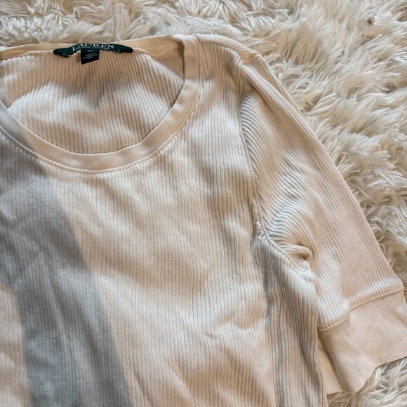 Lauren Ralph Lauren ribbed knit quarter sleeve - Picture 4 of 4